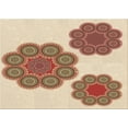 thumbnail image 1 of Ahgly Company Indoor Rectangle Patterned Deep Peach Orange Area Rugs, 7' x 10', 1 of 6