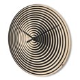 thumbnail image 3 of Designart 'Monochrome Optical Illusion ' Modern Wood Wall Clock, 3 of 5
