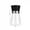 S Black plastic, variant on 1pc Grinder Manual Salt Pepper Grinder Seasoning Bottle Jar Stainless Steel Spice Grinder Salt Shaker Kitchen Mills Accessories