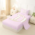 thumbnail image 2 of Erosebridal Cute Letter D Twin Sheet Sets for Kids, Princess Cartoon Bedding, 3pcs, 2 of 5