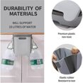 thumbnail image 3 of 9L Foldable Trash Can Wall Mounted Trash Can for Kitchen Cabinet Door Cleans Counter, Sink, Bathroom Folding Trash Can (Grey), 3 of 5