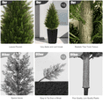 thumbnail image 5 of OLIVIVI Artificial Cedar Tree 4FT Tall Faux Silk Plant for Home Office Decor Indoor Outdoor Fake Lifelike Potted Tree with Wood Branches 2 pack, 5 of 11