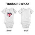 thumbnail image 3 of United Kingdom Heart Love Cute Baby Clothing Bodysuits Boy Girl Clothes, 3 of 5