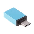 thumbnail image 2 of Adaptador USB Hugo Tipo-C a USB para dispositivos USB Galaxy S8 Pro ChromeBook Pixel Nexus 5X azul, 2 of 8