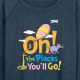 thumbnail image 3 of Dr. Seuss - Oh! The Places You'll Go - Women's Lightweight French Terry Long Sleeve Shirt, 3 of 6