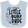 thumbnail image 3 of Inktastic Little Surf Dude with Surfboard Boys Baby Bib, 3 of 4