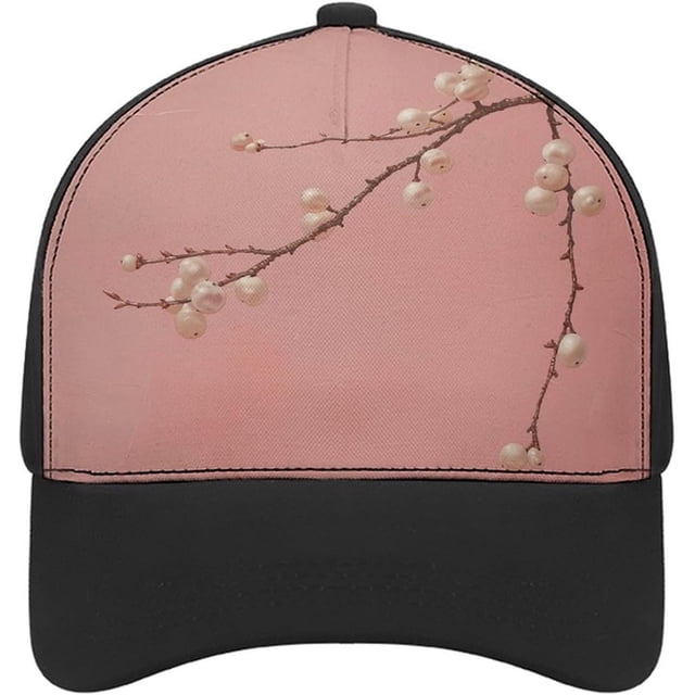 Pearl and Peach Baseball Cap Classic Golf Cap Soft Dad Hat Multicolor Adjustable Low Profile Hat Unisex