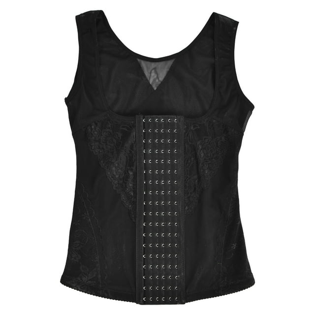 Faja moldeadora de cintura para mujer Corsé firme y transpirable Body Shaper Cincher Tank TopNegro XXXXL