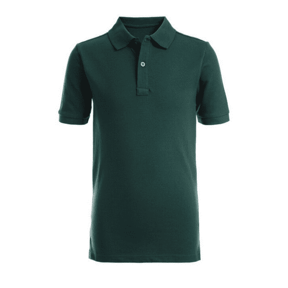 NAUTICA BOYS' PIQUE POLO Cotton-Polyester Green size L (6)