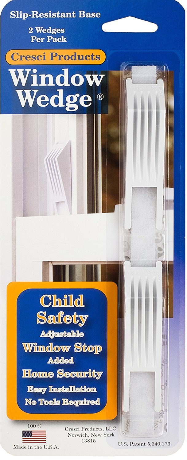 Window Wedge Adjustable Window Stop Secures Window for added Child Safety and Better Home Security Cresci Products Window Wedge 2 Per Pack Window Wedge Adjustable Window Stop Secures Window for added Child Safety and Better Home Security Cresci Products Window Wedge 2 Per Pack