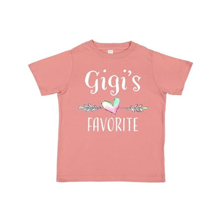

Inktastic Gigis Favorite- Heart Great Grandchild Gift Toddler Boy or Toddler Girl T-Shirt