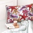 thumbnail image 4 of Pofeuu Coral Reef Print Polyester Microfiber Plush Pillowcases, Super Soft and Cozy Pillow Case Covers with Envelop Closure（Pillow core not included）-20"x30", 4 of 6