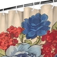 thumbnail image 3 of Pioneer Colorful Floral Shower Curtain for Bathroom Home Decor Bathtubs Waterproof Fabric Curtain with 7 Hooks 36x72in, 3 of 6