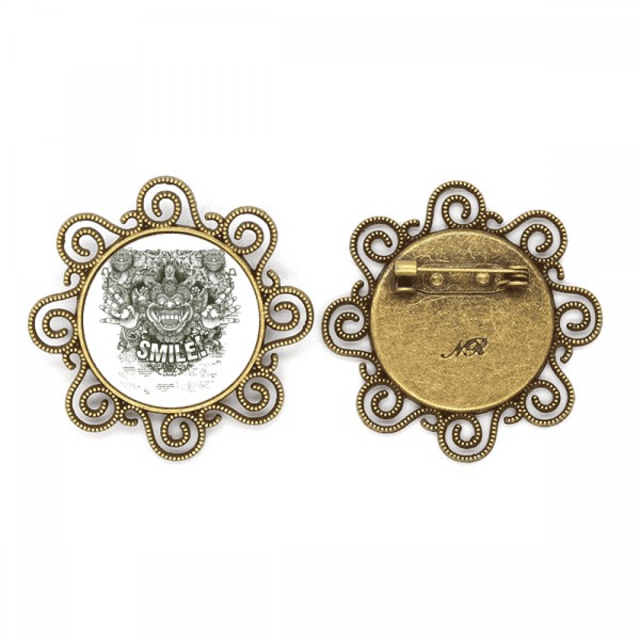 style Chinois Monstre art Déco Mode Broche Fleur Épingles Bijoux pour les Filles