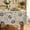 Color 1, variant on Rectangle Tablecloth Rdsfhsp Vintage Blue Floral Tablecloth French Country Flower Table Cover Washable Polyester Tablecloth for Dining Kitchen 70×55 inch