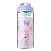 Way To Celebrate Easter Water Bottle With Stickers, Purple