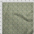 thumbnail image 4 of oneOoneCottonSilkGreenFabricTribalSewingMaterialPrintFabricByTheYard42InchWide, 4 of 4