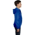 thumbnail image 4 of Hanes Comfortblend EcoSmart Kids` Full-Zip Hoodie Sweatshirt, XL, Deep Royal, 4 of 5