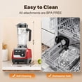 thumbnail image 3 of Blender, 28000 RPM 1800W Powerful Countertop Blenders for Kitchen, 70oz Pitcher with 10-Speed & 1-5 Min Timer for Smoothies, Ice Crushing, Frozen Fru, 3 of 7
