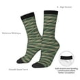 thumbnail image 4 of Rateoe Jungle Green Camo USA Flag for Women Casual Calf Socks - Cute Crew Socks - Thin Soft Above Ankle Socks Size 5-11, 4 of 6