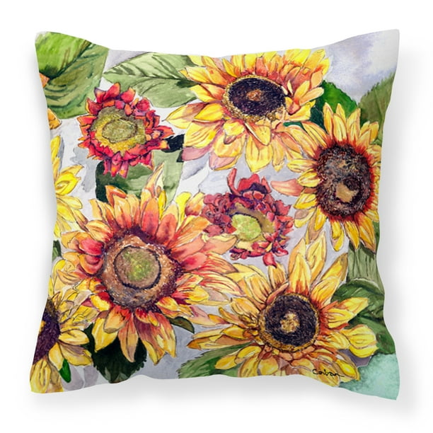 Sunflowers Fabric Decorative Pillow