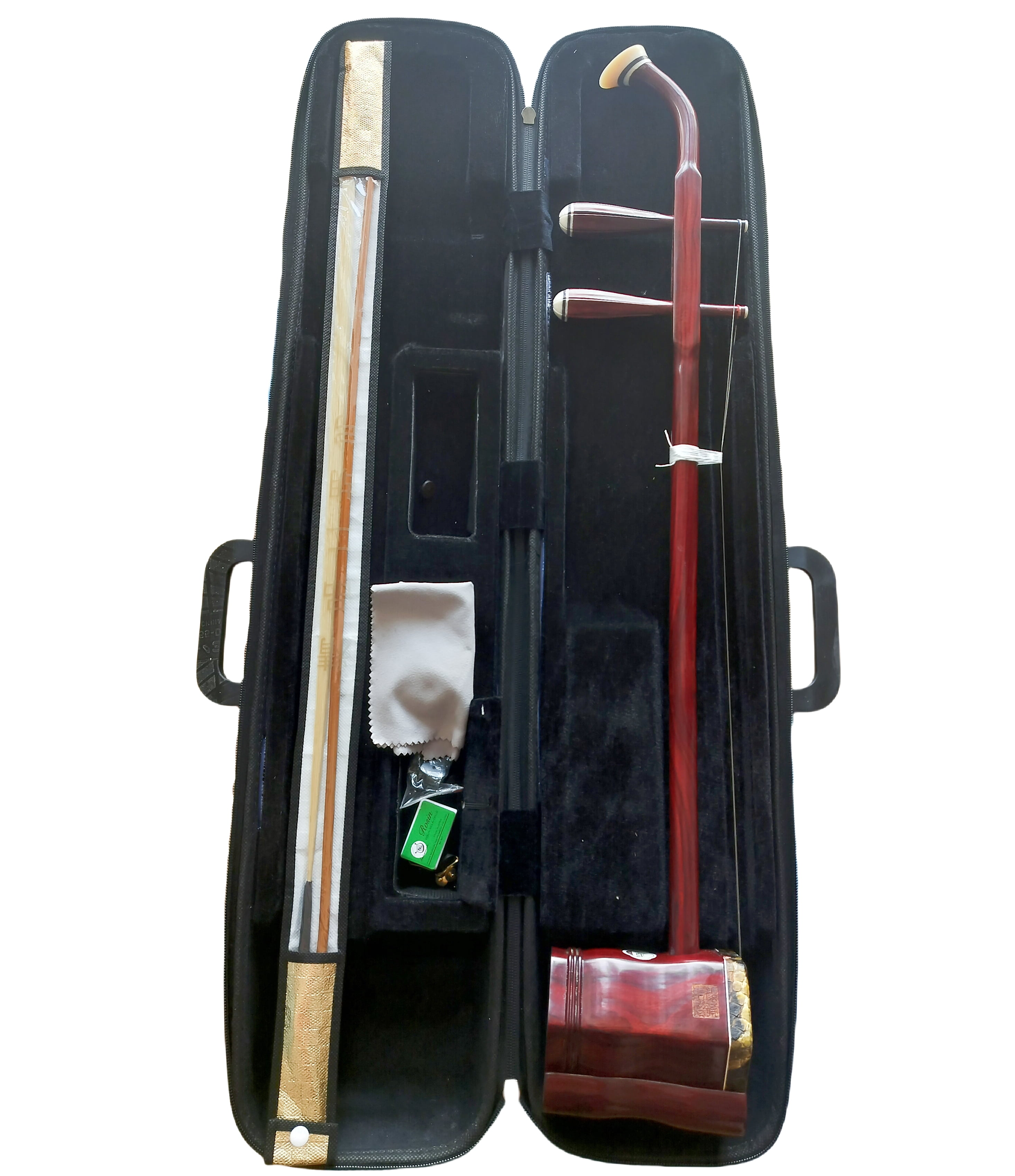 Handmade ErHU-2 String Chinese violin fiddle for Advanced Performers made of rosewood, with Erhu accessories included
