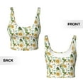 thumbnail image 5 of Lsque Watercolor Bright Sunflowers Printed Women'S Sports Bra, Compression, Moisture Wicking, High-Impact Sports Bra For Women,Supportive sports bra-, 5 of 9