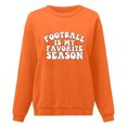 thumbnail image 1 of Gibobby Sudadera oversize mujer Sudaderas de moda de gran tamaño para mujer con cuello alto manga larga trajes de otoño 2023(Naranja,CH), 1 of 3