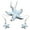 White, variant on Women's Fashion Opal Starfish Necklace Earings Set