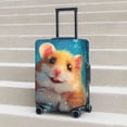 thumbnail image 6 of Rateoe Cloud Cute Hamster Printed Luggage Cover, Suitcase Protector Fits 18-32 Inch Luggage-Large, 6 of 7