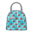 thumbnail image 1 of Balery Crab Swims In The Ocean Bolsa de Almuerzo para Mujeres, Caja de Almuerzo, Bolsa de Almuerzo Pequeña Impermeable, Tote de Almuerzo Reutilizable con Gran Capacidad, 1 of 6
