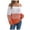 C-Orange211, variant on Off Shoulder Sweater For Women Color Block Lantern Long Sleeve Casual Jumper Tops Pullover Knitwear Autumn Winter Comfort Tops