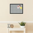 thumbnail image 3 of PinPix 22x16 Custom Cork Bulletin Board  Poster Board Has a Fabric Style Canvas Finish, Framed in Grey and White Graphic Lava Pattern, by ArtToFrames (PinPix-231), 3 of 5