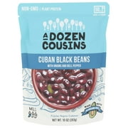 A Dozen Cousins Cuban Black Beans with Onions and Bell Pepper, 10 Ounce -- 6 per case