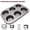 Carbon Steel Cake Pan Under $5 A2217, variant on Vacemry Carbon Steel Cake Pan, 6-Cavity Half Sphere Baking Mould for Muffins and Cupcakes, Non-Stick Carbon Steel Pan, Oven and Dishwasher Safe, 26.5x18.5cm