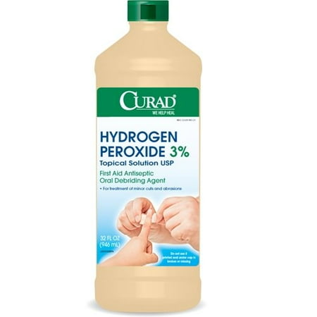 Curad Hydrogen Peroxide 3%, 32 fl oz