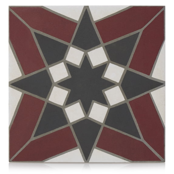 The Tile Project 8x8 Splendor Burgundy Porcelain Tile (1 Sample)
