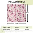 thumbnail image 2 of Square Tablecloth with Elastic Edges 34 * 34 Inch Waterproof Pioneer Colorful Floral Table Cover Washable Indoor and Outdoor for Party Kitchen Dinner Banquet Patio Picnic, 2 of 6