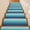 Turquoise Blue, variant on Stair Treads Non Slip Indoor for Wooden Steps, Teal Blue Ombre 15 Pcs Stair Mats for Kids Elders Dogs, 8 x 30 Inch Modern Abstract Art Gradient Aesthetics Carpet Treads Runner Rugs for Staircase