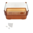 thumbnail image 1 of Tanque de vidrio para tortugas, engrosado, transparente, visible, evita escapes, fácil de limpiar, hábitat para peces y tortugas acuáticas., 1 of 14