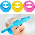 thumbnail image 1 of 3 Pack Baby Shower Cap Bathing Cap, Soft Adjustable Visor Hat For Shampoo Shower, Bathing Shampoo Hat With Ear Protection, Shower Cap Protect Your Baby Eyes, 1 of 4