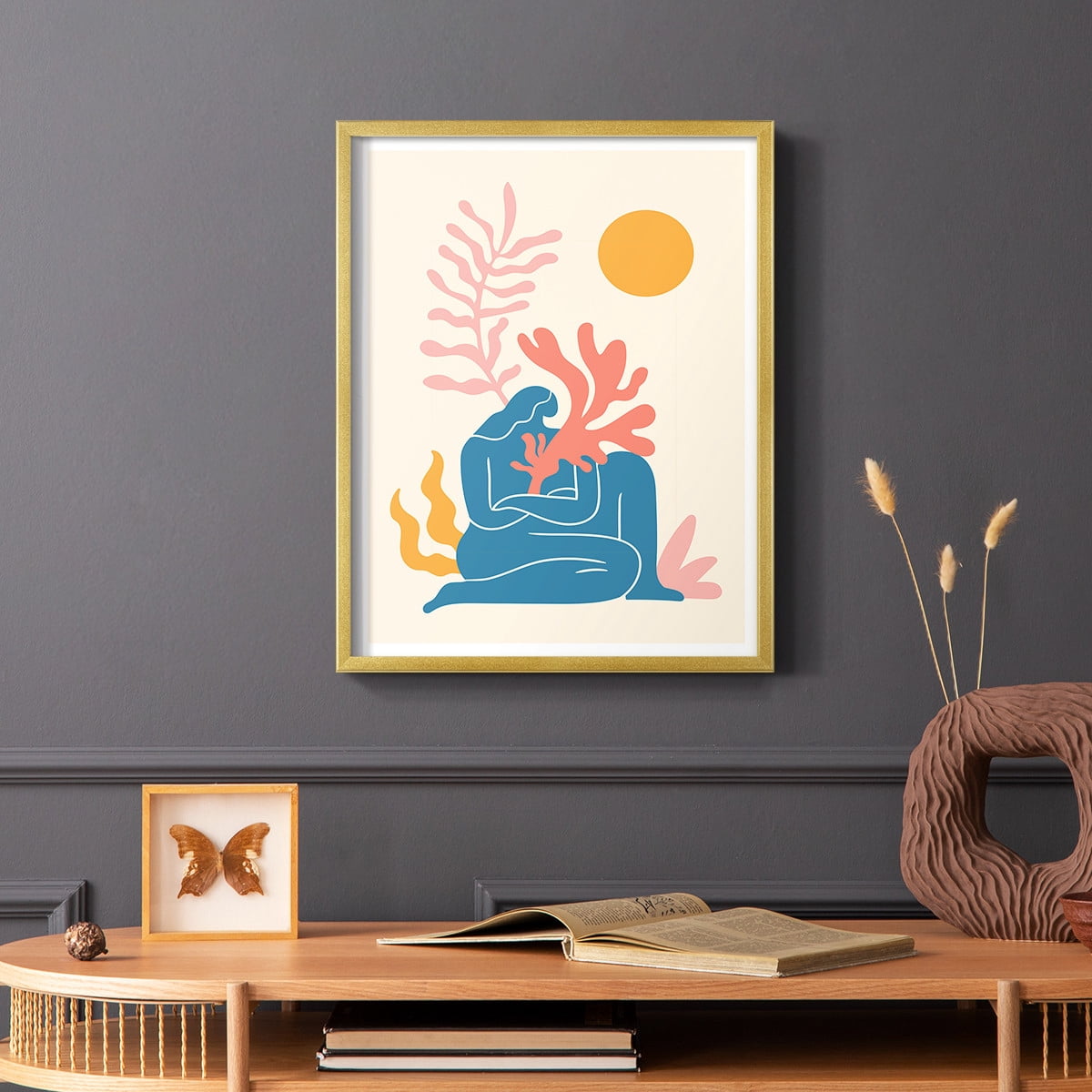 Matisse CCCXX in Gold Solid Wood 8 x 10 Framed Print