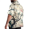 thumbnail image 3 of Tree Men's Short Sleeve Poplin Beach Shirts, Casual Printed Button Down Summer Hawaiian Shirt - Unisex, 3 of 6