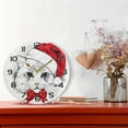 thumbnail image 6 of GZHJMY Christmas Cat Wall Clock, Silent Non Ticking Battery Operated Creative Decorative Round Clock for Kitchen, Living Room, Bathroom, Home School Office Decor, 10 Inch, 6 of 7