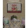 thumbnail image 6 of Outdoor TV Cover 48 to 50 Inch Weatherproof, Merry Christmas Waterproof TV Screen Protector for Outside Decor with Zipper and Pocket 48"L x 30"H , Vintage Christmas Decorations Plaid, 6 of 7