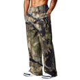 thumbnail image 6 of Dwelliawo Men's Baggy Camo Graphic Print Sweatpants Workout Athletic Joggers Elastic Waist Pants Casual Wide Leg Elastic Waist Streetwear Sweatpants with Pockets Brown S, 6 of 6