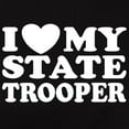 thumbnail image 3 of CafePress - I Love My State Trooper Women's Dark T Shirt - Women's Traditional Fit Dark T-Shirt, 3 of 4