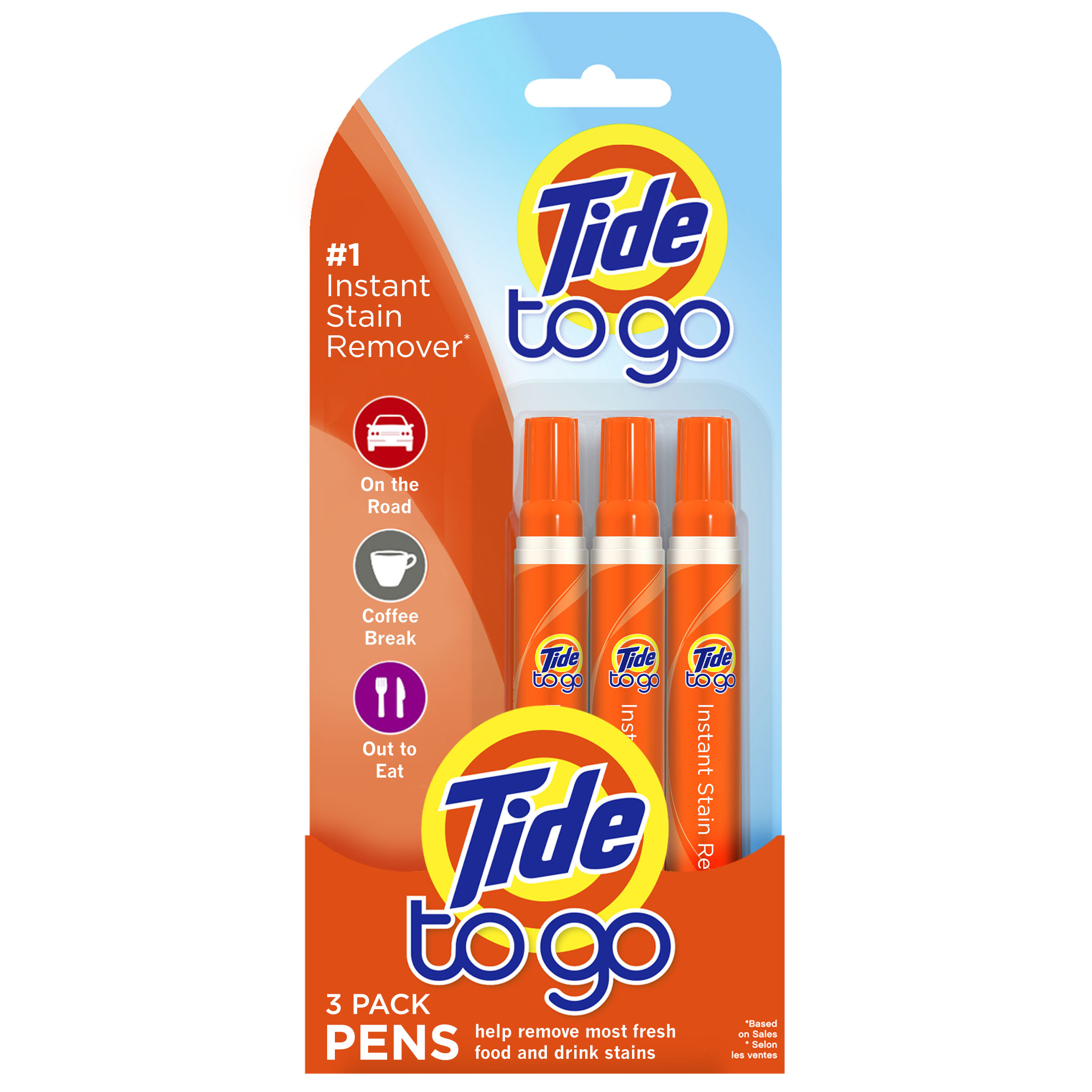 Tide To Go Instant Stain Remover Pen and Laundry Spot Cleaner, Travel Size Stain Sticks, 3 Count - image 13 of 14