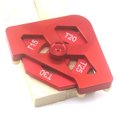 thumbnail image 2 of Labymos Fillet Chanfrein Fraisage Angle Multi Angle Outil de Coupe Routeur Modèles Coin Gabarit Bois, 2 of 8