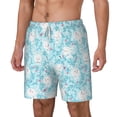 thumbnail image 2 of Uemuo Cute Rabbit Pattern Mens Swim Trunks Quick Dry Board Shorts with Mesh Lining, Stretch Beach Shorts Quick Dry No-Chafing Board Shorts-XX-Large, 2 of 9